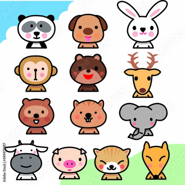 Obraz 動物色々素材セット