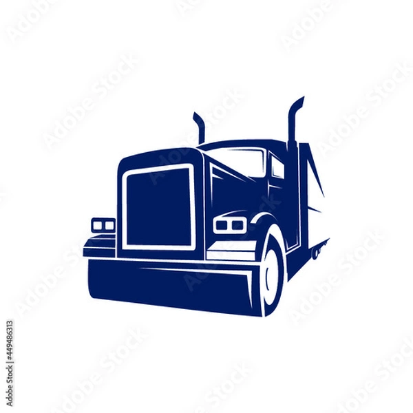 Obraz semi trailer truck logo