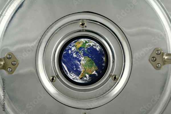 Fototapeta Earth from space ship