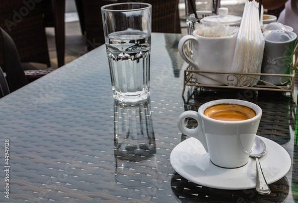 Obraz Чашка кофе в летнем кафе