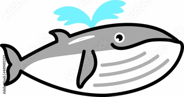 Obraz しおを吹くくじら