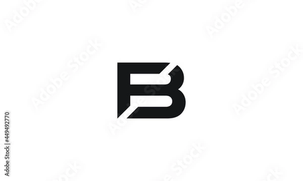 Fototapeta FB and BF or F and B Abstract Letter Mark Logo Template for Business