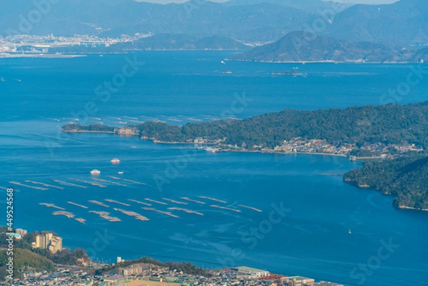 Fototapeta 経小屋山からの展望（広島県、廿日市市）