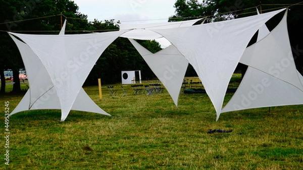 Obraz weißes zelt