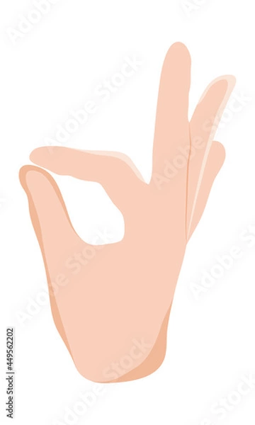 Obraz Hand with ok gesture