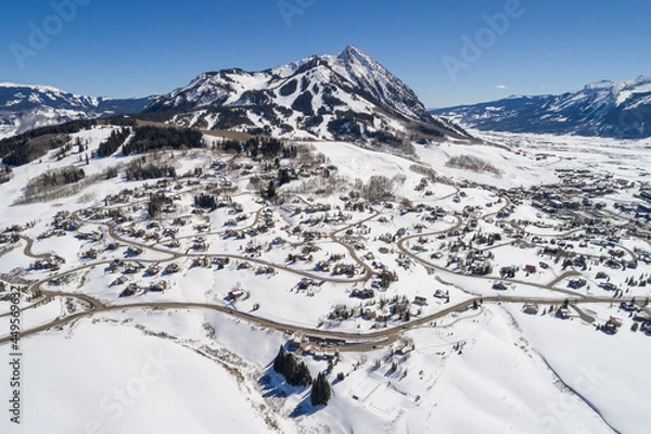 Obraz Mount Crested Butte Winter Aerial
