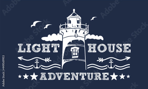 Obraz Light House Adventure Design Vector Template