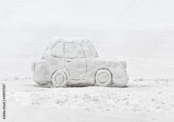 Fototapeta Snow car