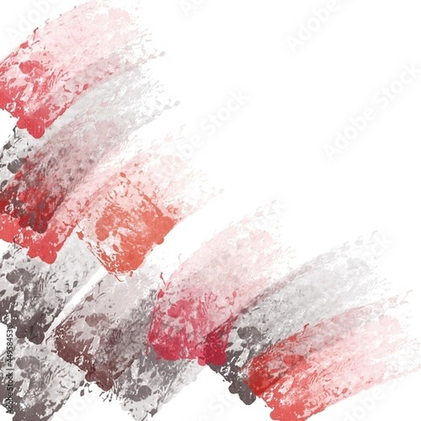 Obraz abstract splash red and black  background