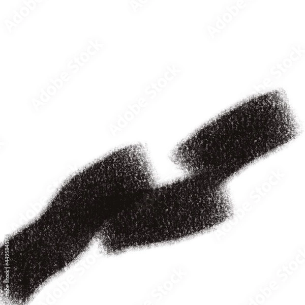 Obraz black and white abstract background with isolated strokes