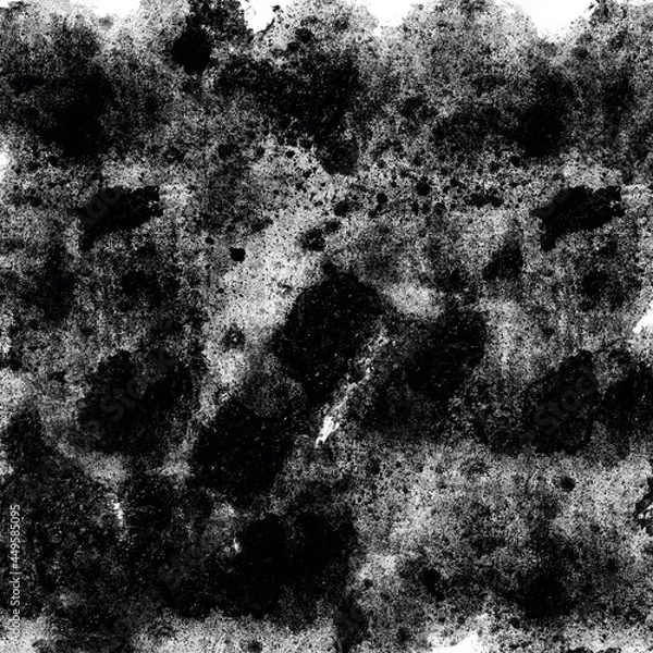 Obraz Abstract textured black and white background