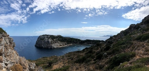 Fototapeta Greece Rhodes. Anthony Quinn Bay.