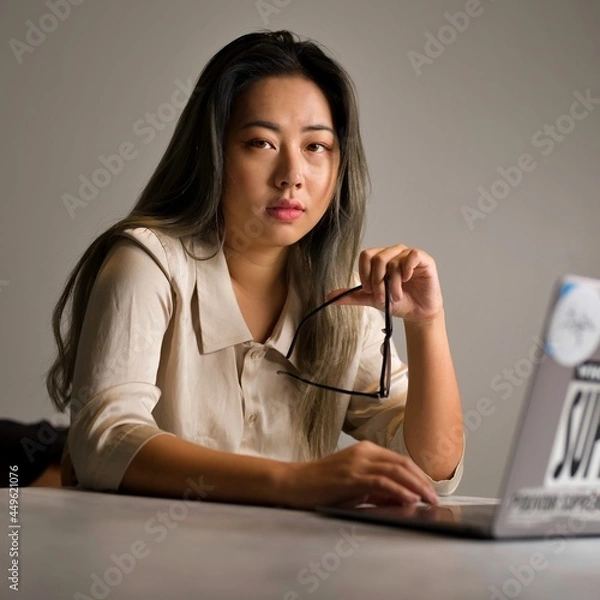 Obraz Authentic Data Scientist Working on a Analytics Problem