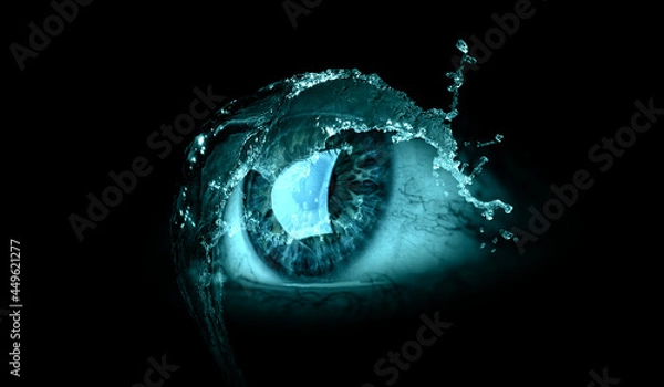 Fototapeta Macro image of human eye