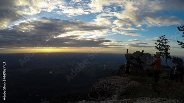 Obraz Viewpoint of the sunrise on the top of the mountain