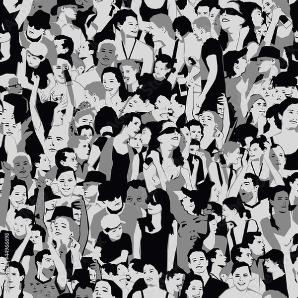 Fototapeta Audience seamless background