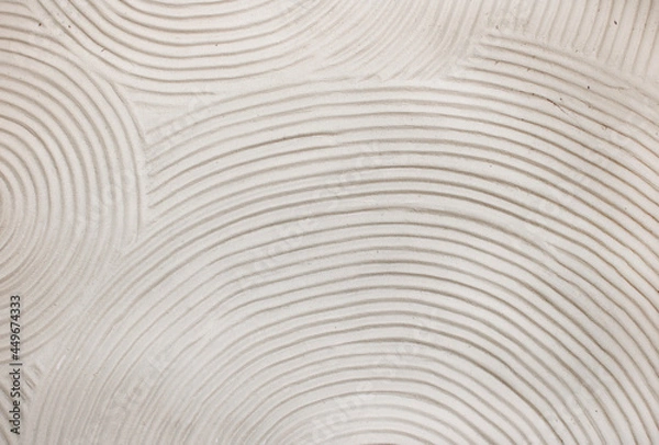 Fototapeta Concentric circles textured wall, abstract background