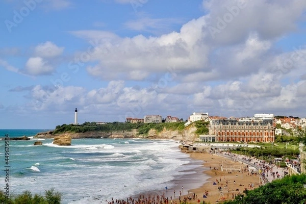 Fototapeta Bord de mer Biarritz Anglet plage chambre d`amour