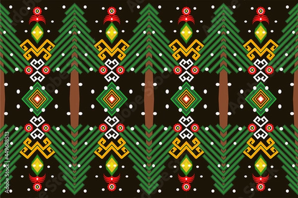 Obraz Seamless Christmas tree  pattern