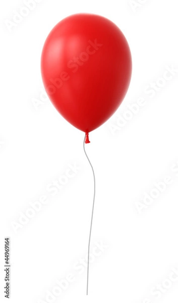 Obraz 3d czerwony balon