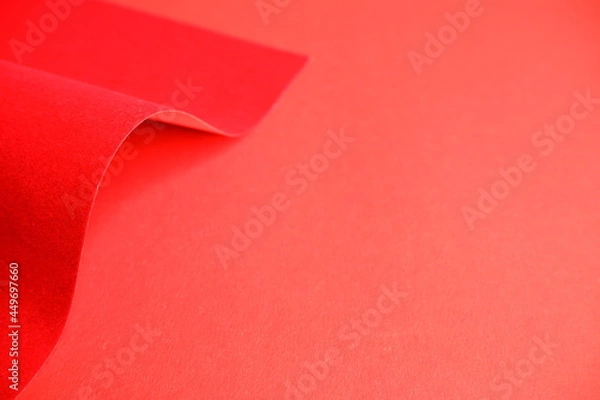 Fototapeta Red background. Red cardboard texture.