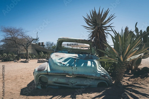 Obraz old abandoned car in solitaire namibia