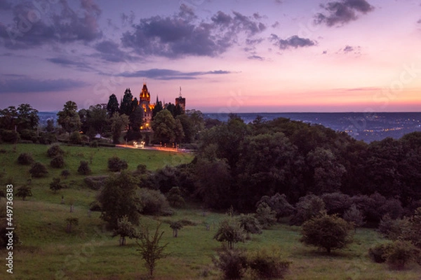 Obraz sunset in the mountains