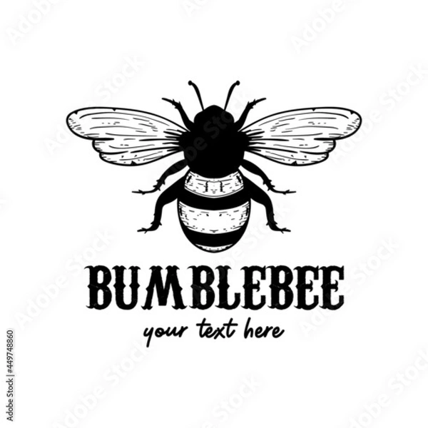 Obraz Bee logo icon design template bumblebee illustration design isolated Premium Vector 