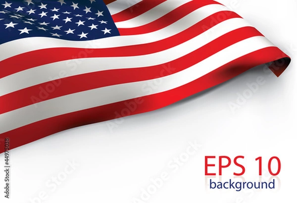 Obraz USA Flag - American flag VECTOR