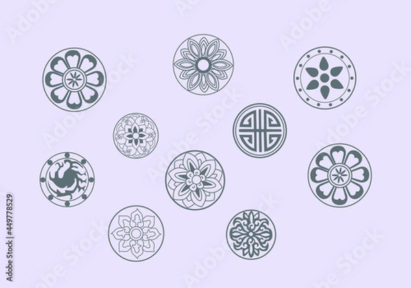 Fototapeta 대한민국 전통문화 배경