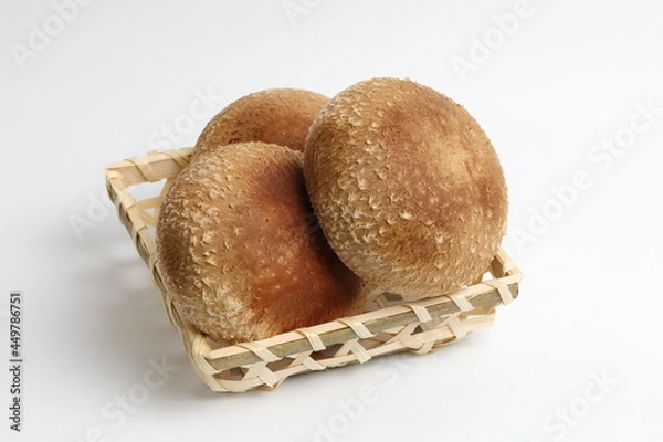 Obraz かごに盛られた肉厚しいたけ