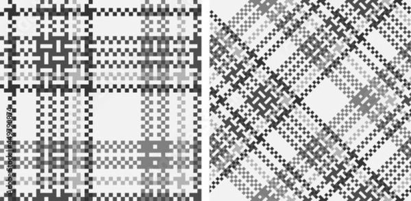 Fototapeta Tartan pattern set.