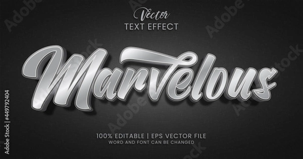 Obraz Marvelous editable text effect style