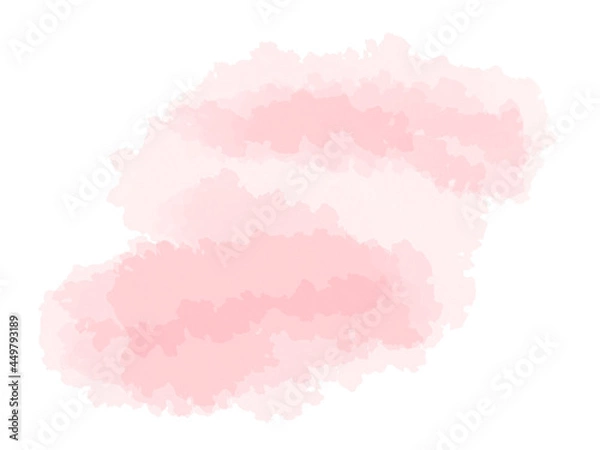 Obraz シンプルなピンクの水彩背景