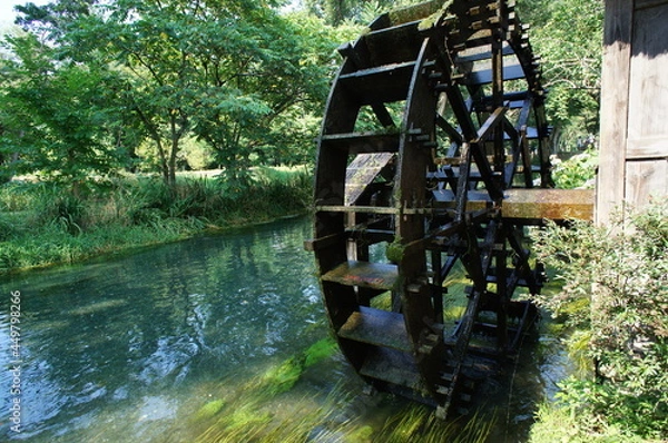 Obraz 水車　長野　安曇野
