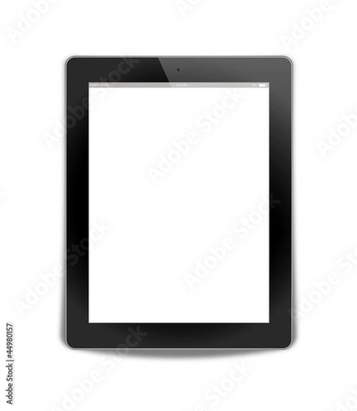 Fototapeta tablet pc, isolated on background white