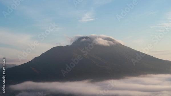 Fototapeta high mountains that pierce the clouds