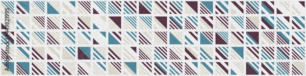 Fototapeta Abstract Geometric Pattern generative computational art illustration