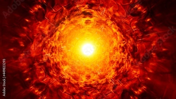 Fototapeta Burning Fire Core Effect Background