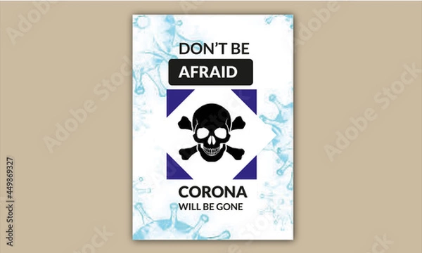 Obraz Coronavirus Covid-19 Afraid Flyer