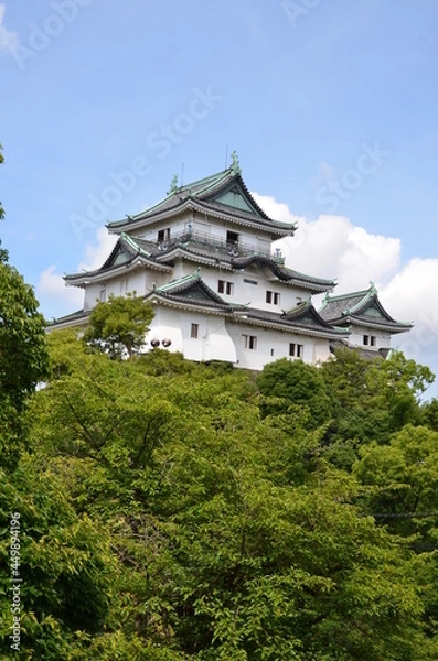 Fototapeta 和歌山城 本丸御殿跡から望む天守閣