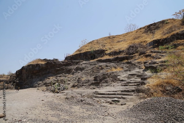 Obraz インド　世界遺産エローラ石窟群