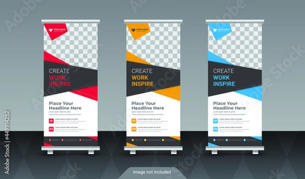 Obraz Business roll up banner, standee business banner template