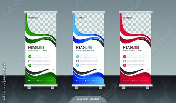 Obraz Business roll up banner, standee business banner template