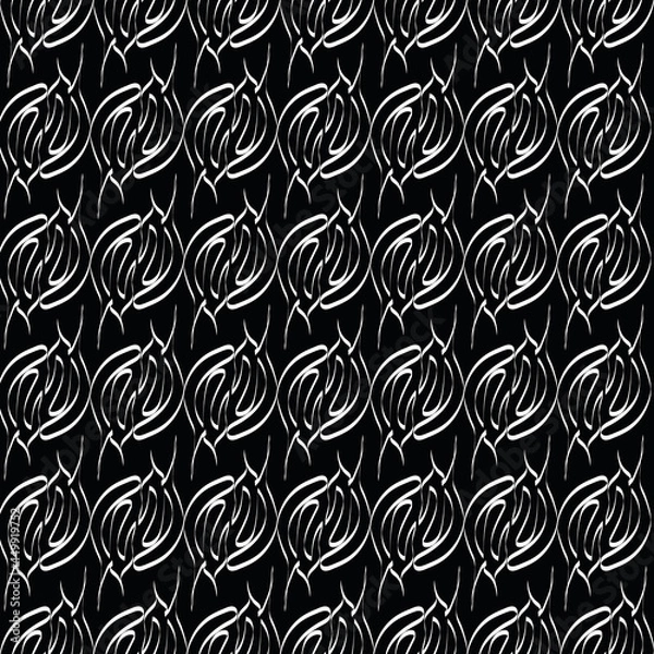 Obraz Geometric hand made doodle vector seamless pattern 