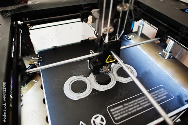 Obraz The 3D printing machine operation at work.