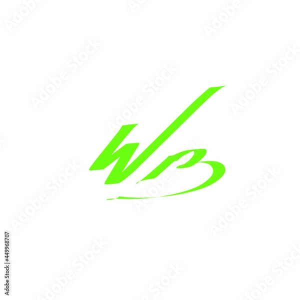Obraz wB handwritten logo for identity