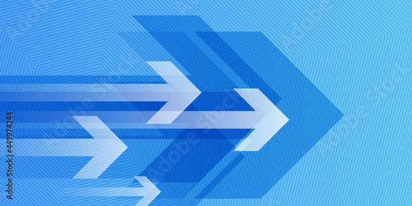 Fototapeta Arrow graphics. Blue background. Design element.