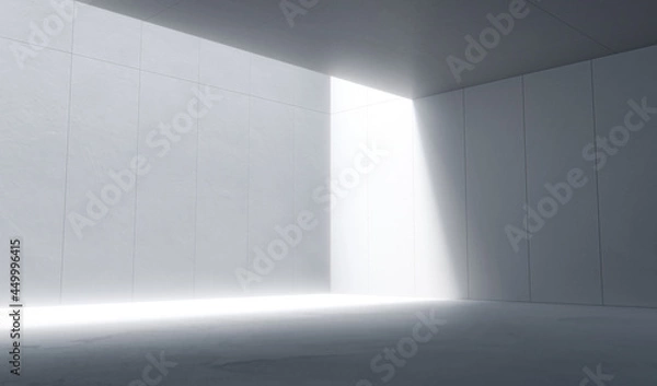 Obraz Empty space with white concrete