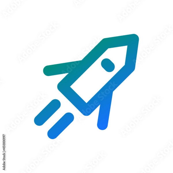 Fototapeta Rocket icon